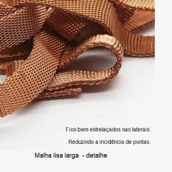 malha italiana para bijuteria 704 lisa 10mm rel�gio em cobre bruto 01 metro.
